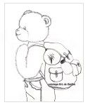 coloriage Toudouk et son sac à dos
