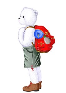 toudouk de profil avec son sac à dos redm.